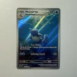 Pokemon TCG Wartortle Illustration Rare Holo 171/165 Sv151 Stage 1 100 HP Arita - Image 1
