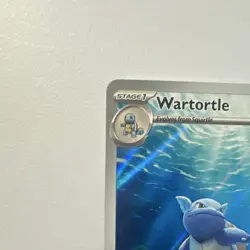 Pokemon TCG Wartortle Illustration Rare Holo 171/165 Sv151 Stage 1 100 HP Arita - Image 2
