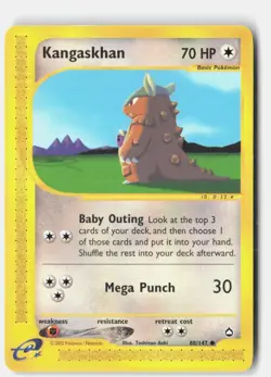 Kangaskhan 88 Common Aquapolis Pokemon Near Mint - Image 1