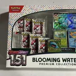 Pokemon TCG Scarlet & Violet 151 Blooming Waters Premium Collection Box Sealed - Image 2