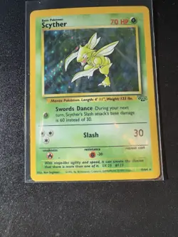 Pokemon TCG Scyther Jungle 10/64 Holo Unlimited Holo Rare - Image 1