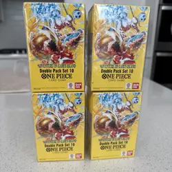 One Piece Adventure on Kami's Island Double Pack Set Vol 10 OP15-EB04 lot of 4 - Image 1