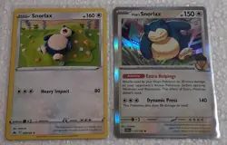 Pokemon TCG 2 SNORLAX Cards ~ Crown Zenith #109/159 Asako Ito Artist Card, &... - Image 1