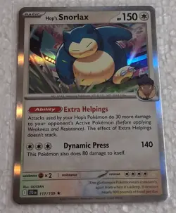 Pokemon TCG 2 SNORLAX Cards ~ Crown Zenith #109/159 Asako Ito Artist Card, &... - Image 2