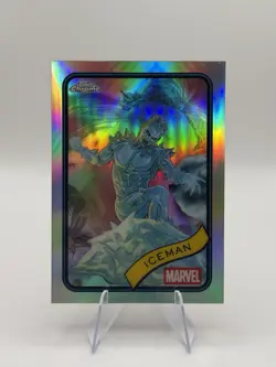 Iceman 2025 Topps Chrome Marvel Comics #179 Refractor Trading Card FREE SHIPPING - Image 1