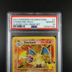 PSA 10 Charizard 4/102 Pokemon Celebrations Classic Collection Holo Graded Card - Image 2