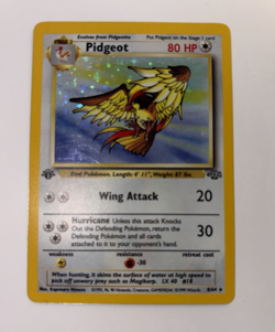 1999 Pokemon Jungle Pidgeot 8/64 1st Edition Holo Rare WOTC LP Binder Card - Image 1