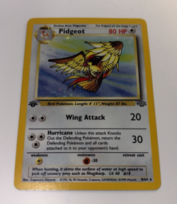 1999 Pokemon Jungle Pidgeot 8/64 1st Edition Holo Rare WOTC LP Binder Card - Image 2