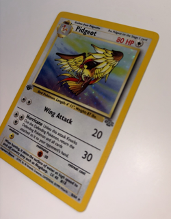 1999 Pokemon Jungle Pidgeot 8/64 1st Edition Holo Rare WOTC LP Binder Card - Image 4
