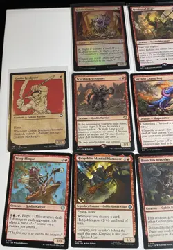 MTG Bulk Lot #16 10 Cards: Mono-Red Goblin Theme, Cube/EDH/Deckbuilding - Image 1