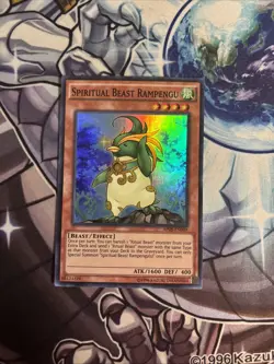 (YcL) Yugioh Spiritual Beast Rampengu AP08-EN009 Super Rare VLP - Image 1