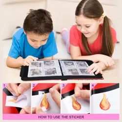 4 Pocket Trading Card Binder, Double Sided Card Album Holder, Premium Zip Tra... - Image 5