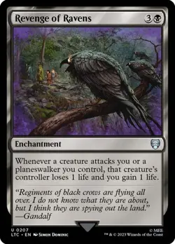 MTG - Revenge of Ravens - Lord of the Rings Commander - Magic the Gathering - Image 1