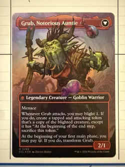Grub Storied Matriarch Borderless Foil 289 Lorwyn Eclipsed Magic the Gathering - Image 2
