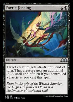 Faerie Fencing | #90 | WOE | MTG | Regular | Mint - Image 1