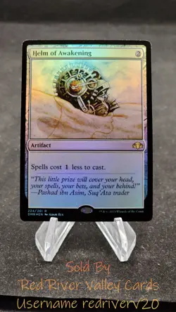 1x Helm of Awakening FOIL Dominaria Remastered - DMR #224 IN HAND - Image 1