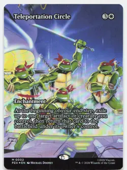 Teleportation Circle (Borderless) 2 Teenage Mutant Ninja Turtles MTG Foil NM - Image 1
