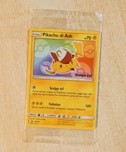 Pikachu di Ash SM108 ITA Sigillata Pokemon SEALED Promo Movie 2017 MINT NON-HOLO - Image 1