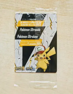 Pikachu di Ash SM108 ITA Sigillata Pokemon SEALED Promo Movie 2017 MINT NON-HOLO - Image 2