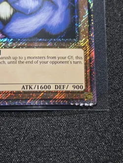 Bazoo The Soul Eater RA03-EN111 Platinum Secret Rare - Crimped (Error) - Image 3