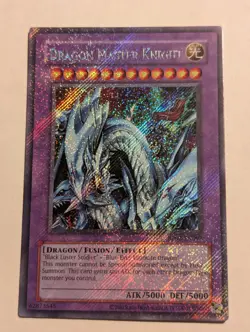 Yugioh NM Dragon Master Knight Foil Bleed RP02-EN097 Secret Rare Retro Pack 2 - Image 1