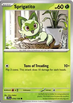 Sprigatito 016/159 SV09: Journey Together Pokemon Card TCG - Image 1