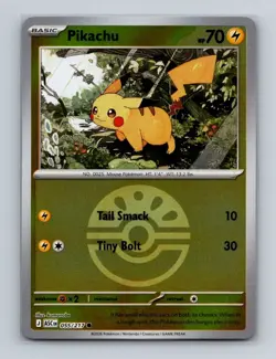 Pikachu 055 Pokemon Ascended Heroes Reverse Holo Friend Ball Card NM+ (a) - Image 1