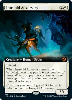 Intrepid Adversary (Extended Art) FOIL Innistrad: Midnight Hunt PLD ABUGames - Image 1