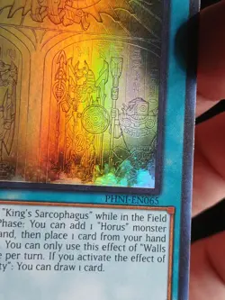 Yugioh Walls of The Imperial Tomb PHNI-EN065 Super Rare 1st Ed NM - Image 4