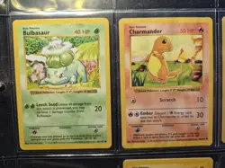 Pokemon TCG Base Set Shadowless Starters Lot Pikachu Charmander Squirtle Etc - Image 2