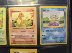 Pokemon TCG Base Set Shadowless Starters Lot Pikachu Charmander Squirtle Etc - Image 3