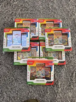 Pokemon First Partner Illustration Collection Series 1 - Sealed x7 - Image 1