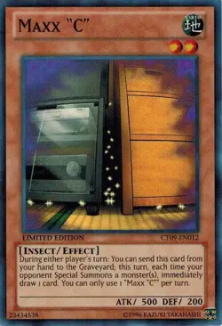 Lightly Played Maxx "C" - CT09-EN012 - Super Rare - Limited Edition - YuGiOh - Image 1