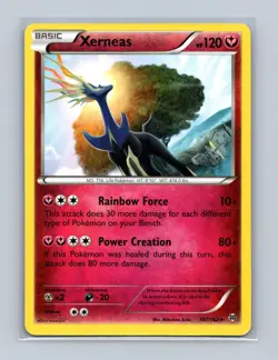 Xerneas 107/162 Holo Rare BREAKthrough Pokemon Lightly Played - Image 1