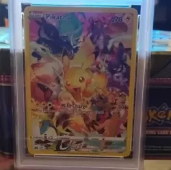 Pokemon Pikachu Secret Rare 160/159 Crown Zenith Full Art Holo Basic PSA 10 - Image 3