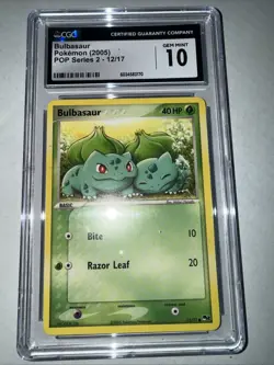 Pokemon Bulbasaur POP Series 2 #12 CGC 10 Gem Mint - Image 1