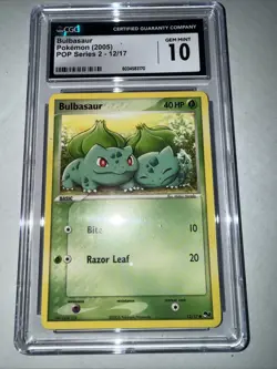 Pokemon Bulbasaur POP Series 2 #12 CGC 10 Gem Mint - Image 4