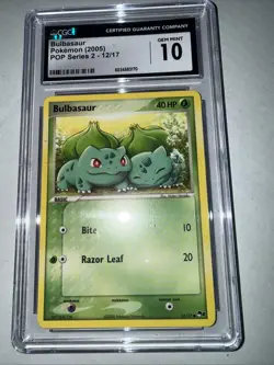 Pokemon Bulbasaur POP Series 2 #12 CGC 10 Gem Mint - Image 5