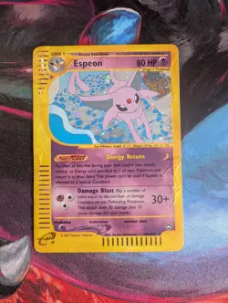 Espeon Holo Aquapolis H9/H32 Pokemon - Grading 1 ContenderU (UK SELLER) - Image 1