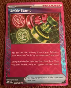 Unfair Stamp - SV06: Pokemon TCG: Twilight Masquerade (TWM) - Image 1