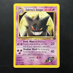 Pokemon Vintage Sabrina's Gengar Gym Challenge Rare 29/132 WotC - Image 1