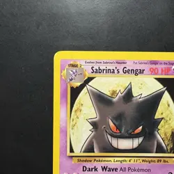 Pokemon Vintage Sabrina's Gengar Gym Challenge Rare 29/132 WotC - Image 2