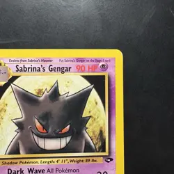 Pokemon Vintage Sabrina's Gengar Gym Challenge Rare 29/132 WotC - Image 3