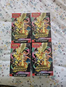 Lot Of 4 Pokemon TCG Ascended Heroes Booster Bundles New & Sealed READY TO SHIP - Image 1