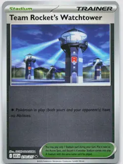 Team Rocket's Watchtower Holo Uncommon 210/217 Ascended Heroes pokemon tcg NM - Image 1