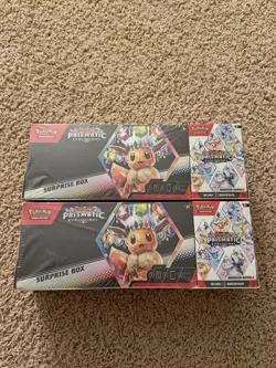 Pokemon Sam’s Club Prismatic Evolutions Surprise Box + Booster Bundle Lot Of 2 - Image 1