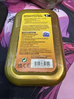 Pokemon Paldea Friends Mini Tin - PIKACHU & CAPSAKID (2 Packs, 1 sticker sheet+) - Image 2