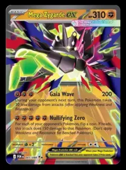 Mega Zygarde ex 047/088 Double Rare Perfect Order Pokemon tcg Holo NM - Image 1
