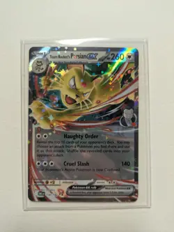 Team Rocket's Persian ex 150/182 Destined Rivals Holo double rare NM Pokemon tcg - Image 2