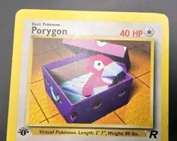 Porygon 1st edition Team Rocket 48/82 WOTC vintage Pokemon - Image 3